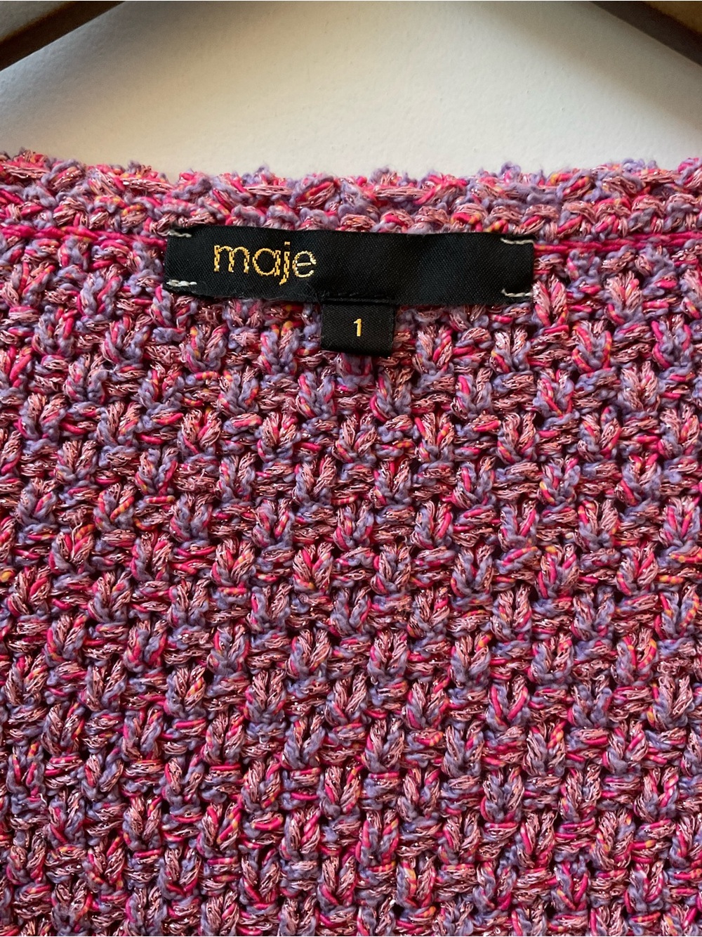 Maje Tweed Effect Knit Cardigan - Picture 4 of 16